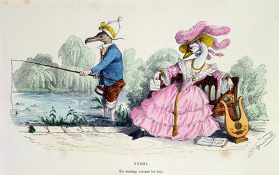 Marriage by the Book, Caricature from 